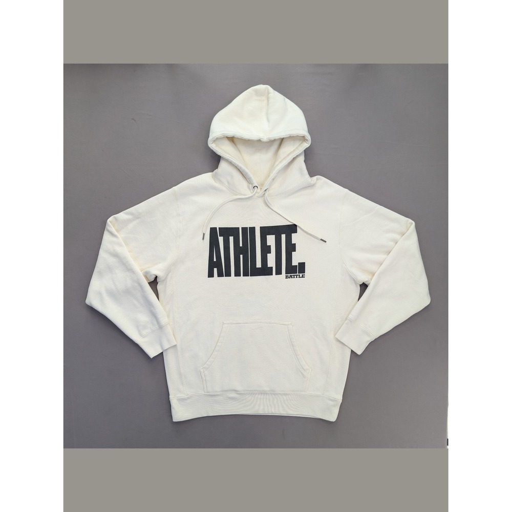 Battle Athlete White Graphic Pullover Hoodie A/XL